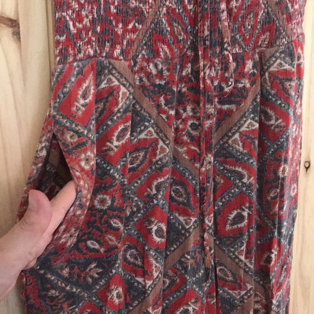 Free people smocked strapless jumpsuit - Picture 7 of 11